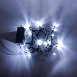 Lichterkette mit Batterie für außen, 20er LED, kaltweiß